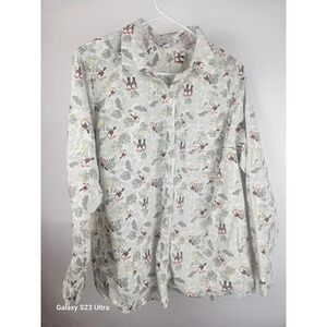 Croft and Borrow women's plus sz 1X, cotton blend, button up